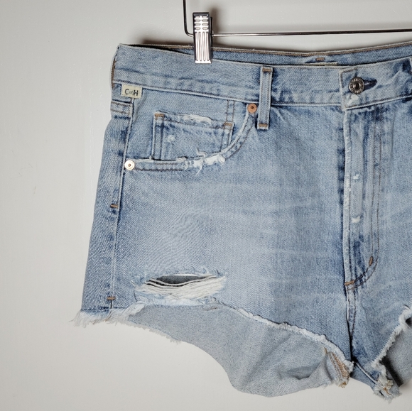 Citizens of Humanity Danielle Cut-Off Denim Shorts | Size 31 - Picture 3 of 12